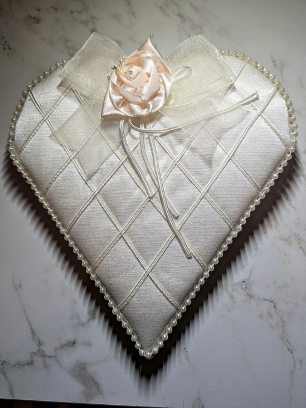 Vintage Wedding Guest Book- Heart Shaped
